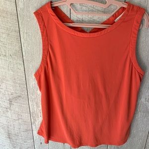 Forever21 coral top with open back